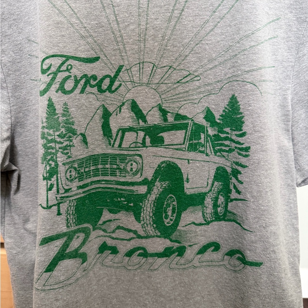 Ford Bronco Gray and Green Tee